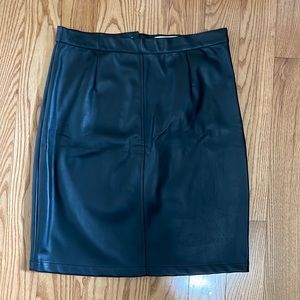Never worn! Faux Leather Skirt